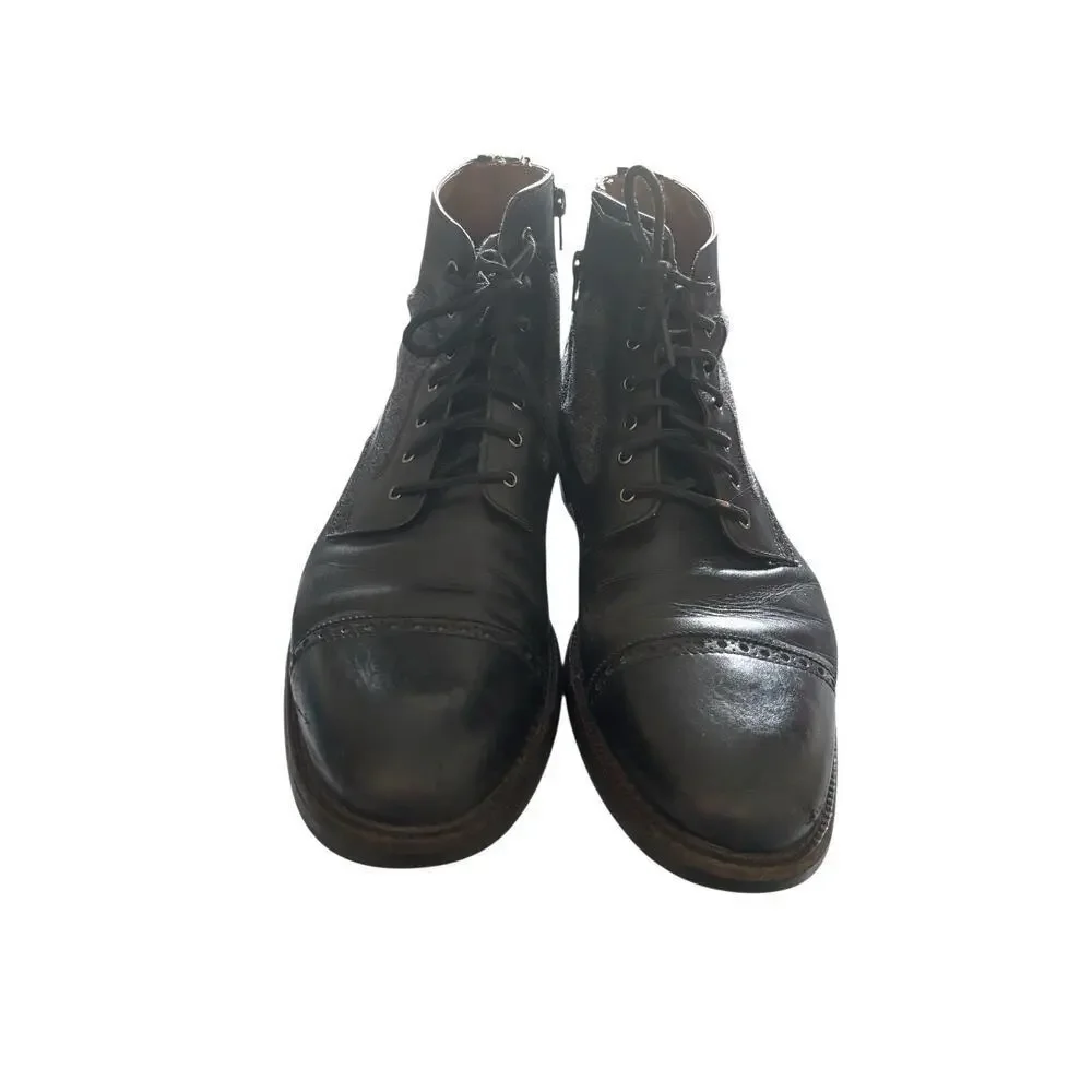Johnson & Murphy Men's 13 M Ankle Boots Black Leather Lace UP